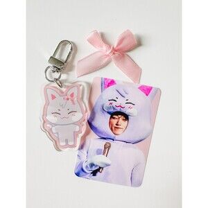 Aniteez SANdeoki - Ateez SAN Keychain deco Charm kpop atiny bias kawaii